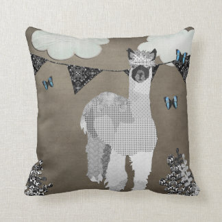 Sombras de la alpaca de la almohada gris de Mojo