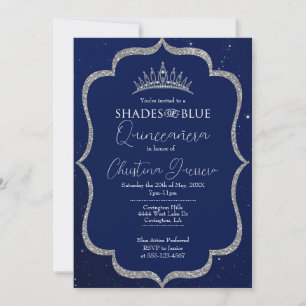 Sombras de la invitación al cumpleaños de Quinceañ