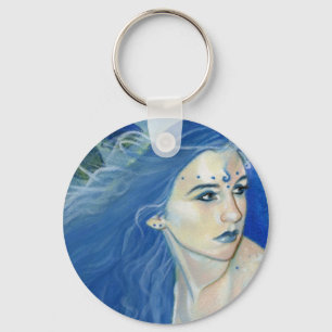 Sombras de la sirena del llavero azul