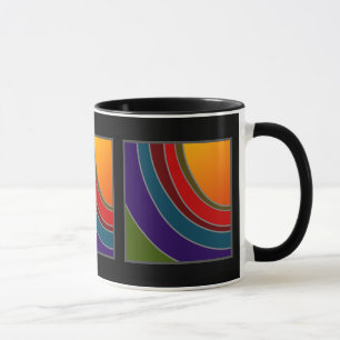 Sombras de la taza de la puesta del sol