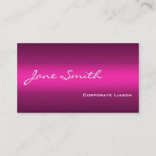 Sombras de las tarjetas de visita estándar rosada