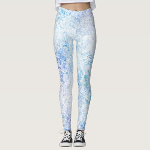 sombras de leggings de heladas azules