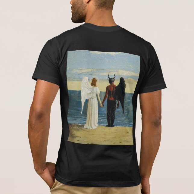 Sombras de los corazones : camiseta tema único (Reverso)