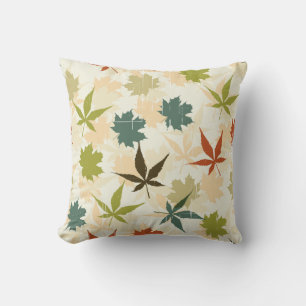 Sombras de otoño en el Verde azulado Cojín decorat