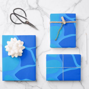 Sombras de papel de ajuste de degradado azul