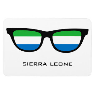 Sombras de personalizado de Sierra Leona imán de t