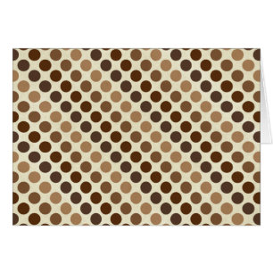 Sombras de puntos de polka marrón por Shirley Tayl