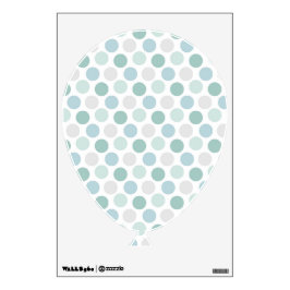 SOMBRAS DE PUNTOS DE POLKA VERDE Y GRIS