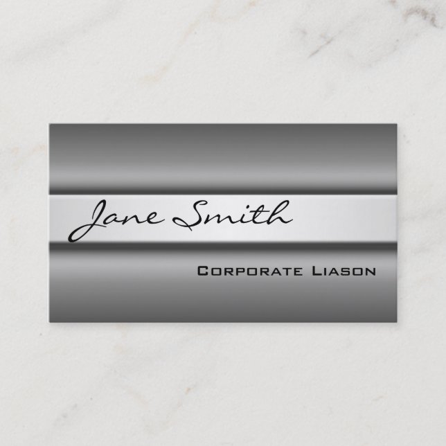 Sombras de tarjetas de negocios Gris Moderno Están (Anverso)