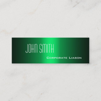 Sombras de tarjetas de negocios verdes Skinny