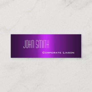 Sombras de tarjetas de visita Skinny moradas