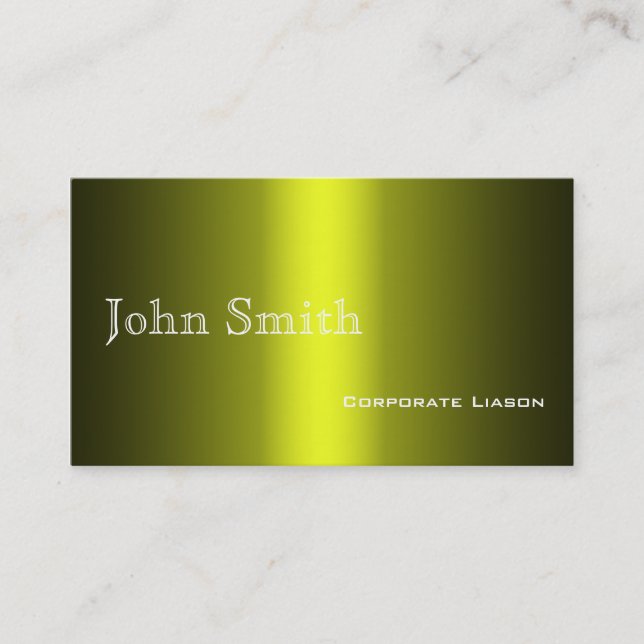 Sombras de tarjetas profesionales de oro (Anverso)