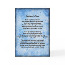 Sombras de una tarjeta de amigo (azul)