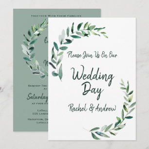 Sombras de verde - Invitación a la boda