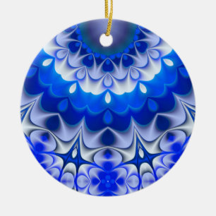 Sombras del ornamento azul del navidad