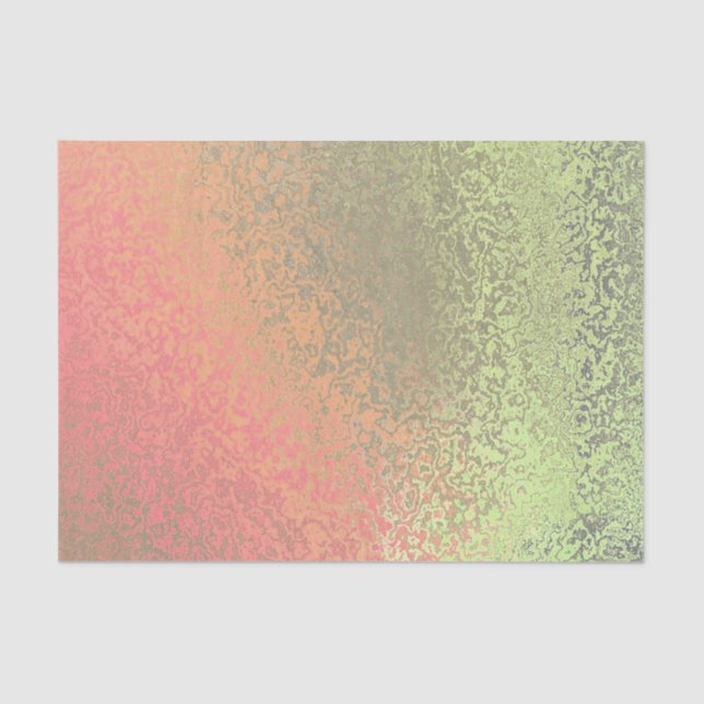 Sombras del papel de tejidos del patrón verde y Na (Anverso)