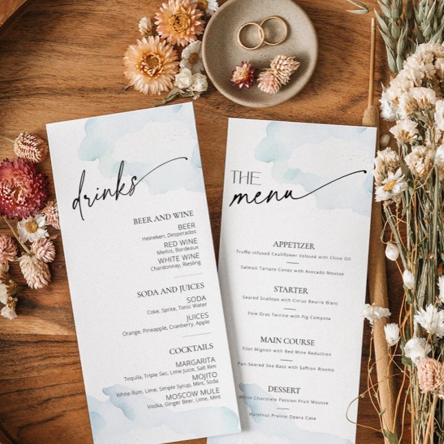 Sombras en el menú nuboso Nueve Blue Sky Bridal Sh (Subido por el creador)