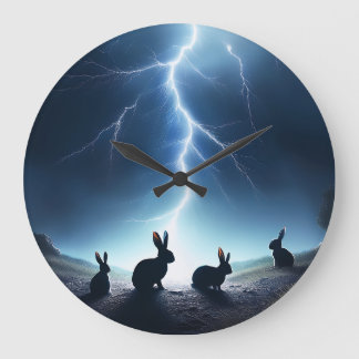 Sombras en el reloj de pared de la tormenta