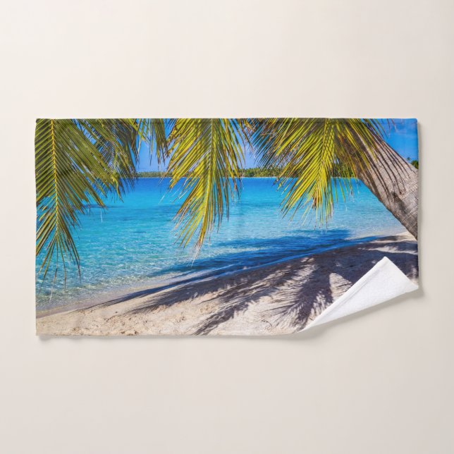 Sombras en la playa (Toalla de mano)