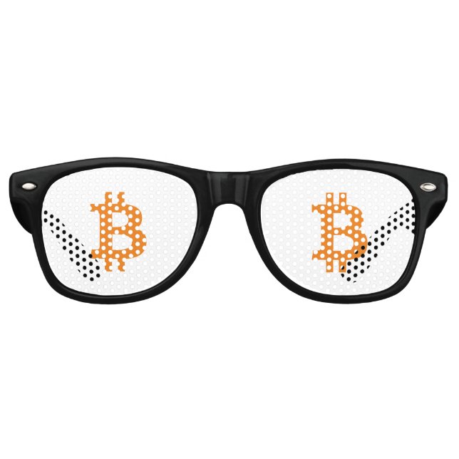 Sombras fiestas de gafas de sol de Bitcoin (Anverso)