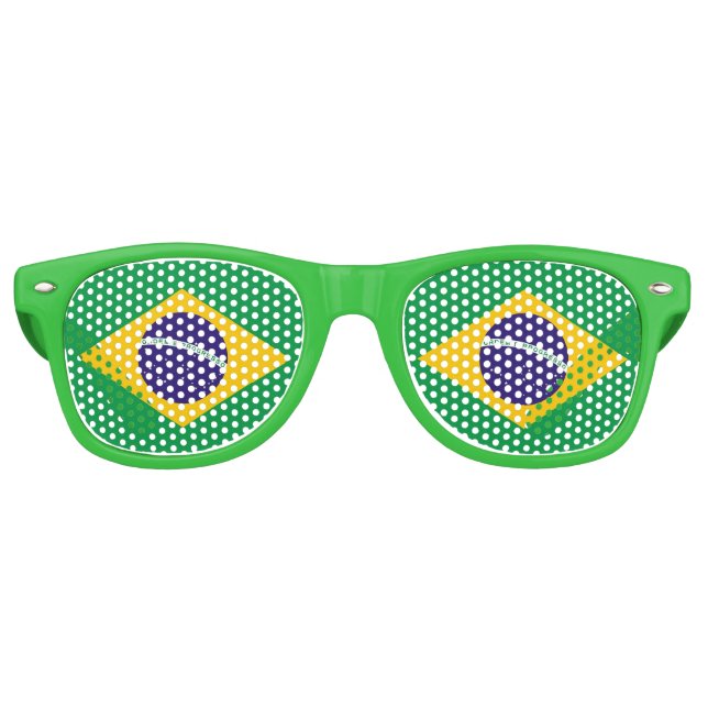 Sombras fiestas Gafas de sol - Bandera de Brasil (Anverso)