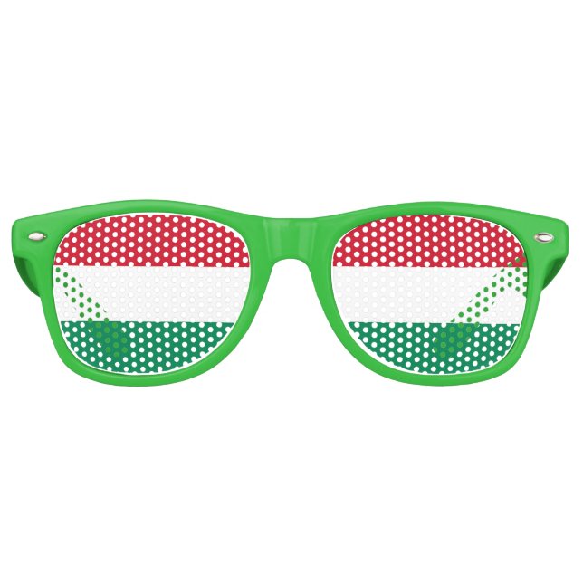 Sombras fiestas Gafas de sol - bandera de Hungría (Anverso)