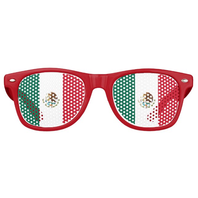 Sombras fiestas Gafas de sol - Bandera de México (Anverso)
