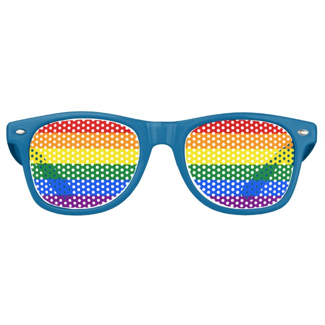 Sombras fiestas Gafas de sol - Bandera LGBT orgull (Anverso)