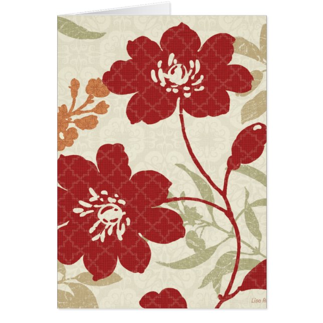 Sombras florales en rojo y naranja (Frente)