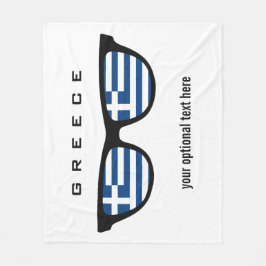 Sombras griegas personalizado de texto y mantas de