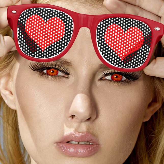 Sombras retro de los corazones rojos / gafas de so (Subido por el creador)