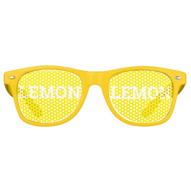Sombras retro LEMON / Gafas de sol Fiesta divertid (Anverso)