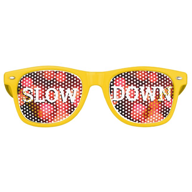 Sombras retro LENTAS ABAJO / Gafas de sol Fiesta d (Anverso)