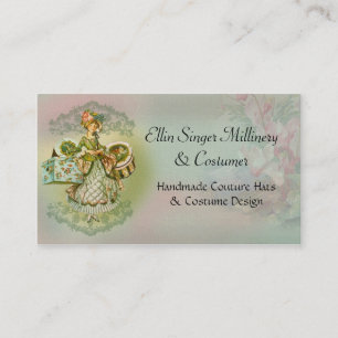 Sombrerería o tarjeta de visita de Costumers