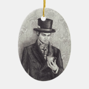 Sombrerero enojado - ornamento