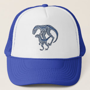 sombrero azul camionero béisbol dinosaurio Raptor
