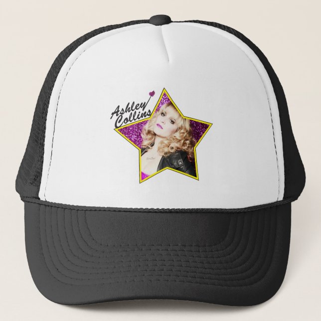 Sombrero blanco y negro de la estrella de Ashley (Anverso)