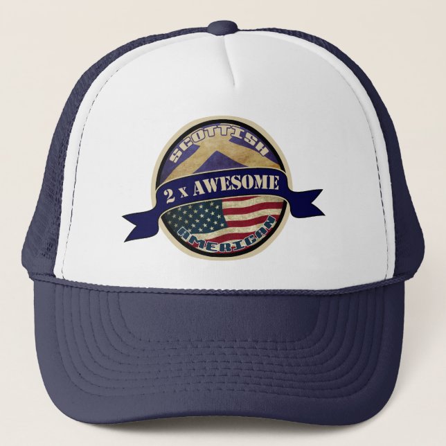 Sombrero camionero americano escocés (Anverso)