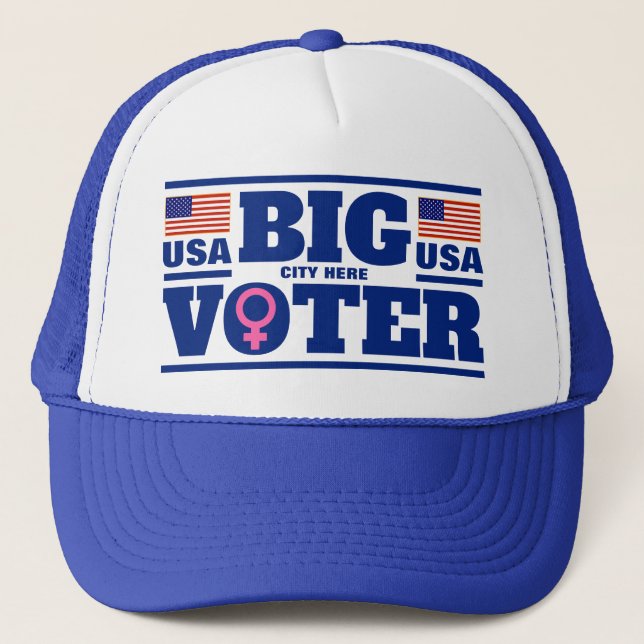 Sombrero camionero Big Voter™ (Personalizar!) (Anverso)