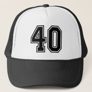 Sombrero camionero clásico negro 40 cumpleaños Fie