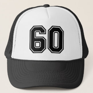 Sombrero camionero clásico negro 60 cumpleaños