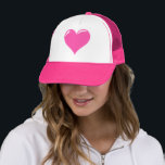Sombrero camionero con corazón rosado - Amor<br><div class="desc">Corazón rosa - Amor</div>