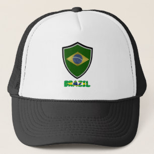 sombrero camionero de bandera brasileña