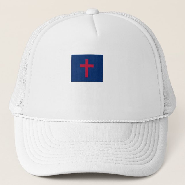 Sombrero camionero de bandera cristiana (Anverso)