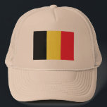 Sombrero camionero de bandera de Bélgica<br><div class="desc">Sombrero camionero de bandera de Bélgica</div>