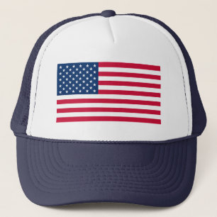 Sombrero camionero de bandera de los Estados Unido