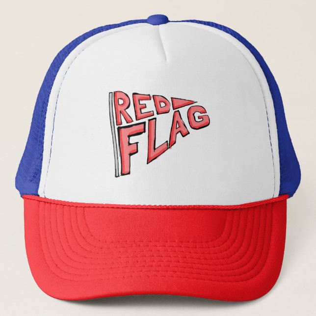 Sombrero camionero de bandera roja oficial (Anverso)