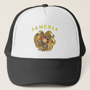 Sombrero camionero de escudo de armas de Armenia
