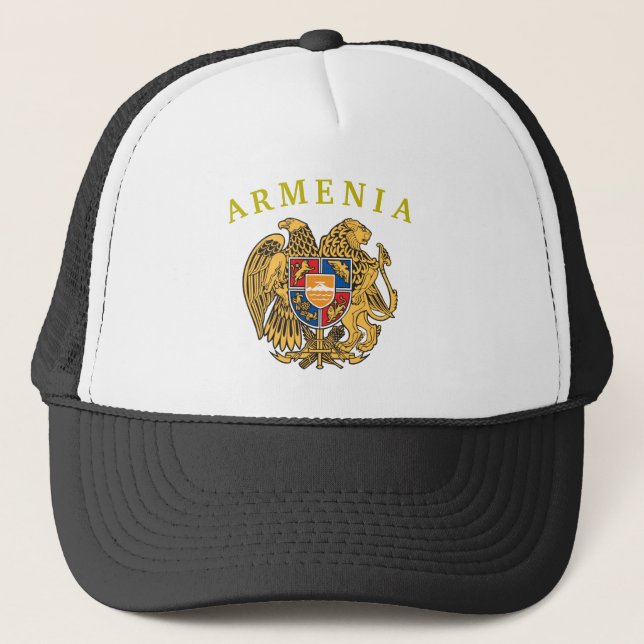 Sombrero camionero de escudo de armas de Armenia (Anverso)
