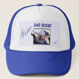 Sombrero camionero de guitarrista "Dad Rocks"